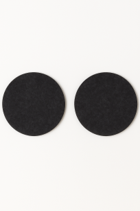 Zestaw 2 filcowych podkładek pod znicze w kolorze grafitowym średnica 20 cm