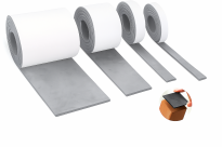 Filcowa taśma ochronna samoprzylepna 20 cm × 1,5 m – szara, gr. 4 mm, 350 g/m² - 7