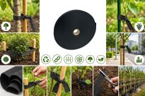 Taśma ogrodnicza poliestrowa do mocowania drzew, krzewów szerokość 1,5 cm , długość 50 m - 2