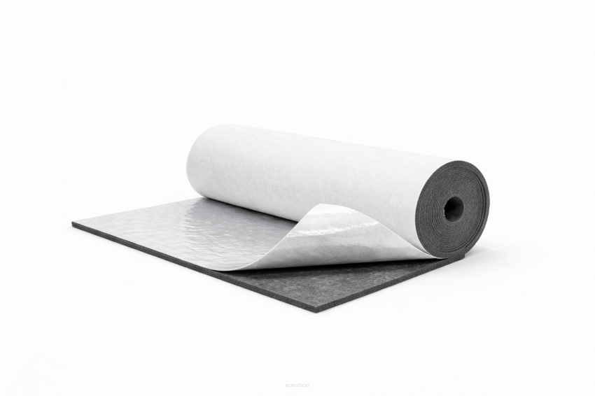 Gruby Filc Samoprzylepny 7 mm 700 g/m² Szary – 25x160 cm | Techniczny, Wygłuszający, Ochronny, Termoizolacyjny