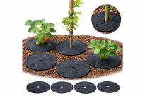 Zestaw krążków przeciwchwastowych 6 szt. ściółkowanie grafit fi 17 cm - 6