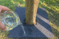 Filcowa mata przeciwchwastowa kwadratowa 50x50 cm 4mm grafit, do ściółkowania roslin, drzewek, drzew, szkółkarstwa - 12