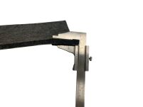 Polski filc poliestrowy gruby 10 mm 1200 g szary rozmiar 75x25 cm - 3