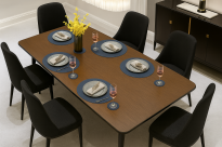 Duży zestaw podkładek uniwersalnych okrągłych czarnych 15 szt. - 5