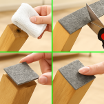 Filcowa taśma ochronna samoprzylepna 5 cm × 1,5 m – szara, gr. 4 mm, 350 g/m² - 3