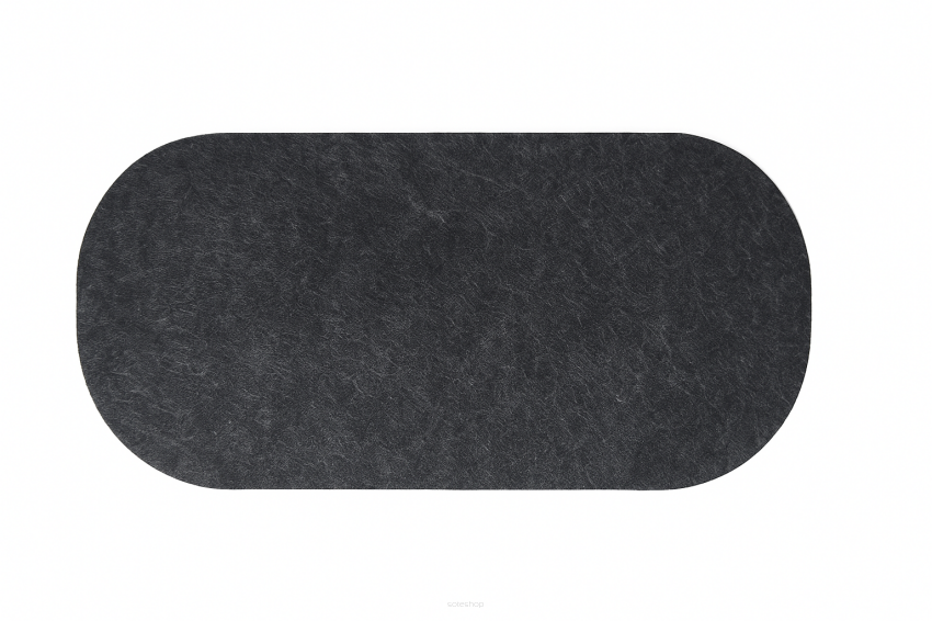 Podkładka filcowa pod 2 znicze w kolorze grafitowym 15x34 cm
