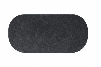Podkładka filcowa pod 2 znicze w kolorze grafitowym 15x34 cm