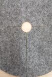 Krążek filcowy zabezpieczający przed chwastami ściółkowanie szary fi 40 cm - 7