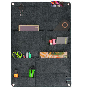 Organizer ścienny antracyt XL - 45x65 cm
