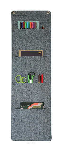 Organizer ścienny szary L 25x95 cm