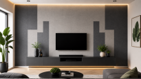 ARCO FeltWall Panel Akustyczny Filcowy Prostokąt Czarny 37 × 74 cm Samoprzylepny - 2