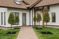 Filcowa mata przeciwchwastowa kwadratowa 37x37 cm 4mm grafit, do ściółkowania roslin, drzewek, drzew, szkółkarstwa - 17