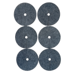 Zestaw krążków przeciwchwastowych 6 szt. ściółkowanie szary fi 21 cm - 3