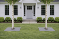 Filcowa mata przeciwchwastowa kwadratowa 37x37 cm 4mm szara, do ściółkowania roslin, drzewek, drzew, szkółkarstwa - 18