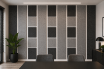 Filcowy Panel Ścienny Samoprzylepny KWADRAT Antracyt, 37x37 cm 4 mm – Panel Dekoracyjny, Akustyczny, Izolacyjny i Antykondensacyjny - 7