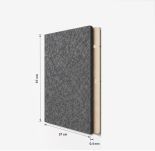 Filcowy Panel Ścienny Samoprzylepny KWADRAT Antracyt, 37x37 cm 4 mm – Panel Dekoracyjny, Akustyczny, Izolacyjny i Antykondensacyjny - 9