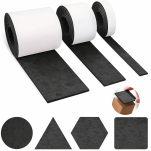 Filcowa taśma ochronna samoprzylepna 4 cm × 1,5 m – czarna, gr. 4 mm, 350 g/m² - 7