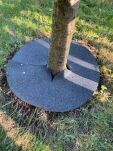 Krążek filcowy podkładka, mata, dysk antychwastowy 50 cm szary – do ściółkowania roślin, drzewek, drzew - 11