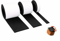 Zestaw 3 taśm filcowych samoprzylepnych z klejem 2, 5, 10 cm × 74 cm – czarna, gr. 4 mm, 350 g/m² - 7