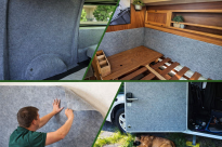 Gruby Filc Samoprzylepny 7 mm 700 g/m² Szary – 10x160 cm | Techniczny, Wygłuszający, Ochronny, Termoizolacyjny - 9