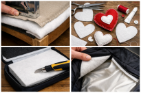 Polski filc poliestrowy na metry szerokość 150x50 cm biały 2,5 mm - 8