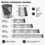 Filc Techniczny 7mm z Folią Aluminiową 0,5x1m Izolacja Termiczna na metry - 8
