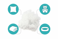 Wkład wypełniacz do poduszek, maskotek i pluszaków – kulka silikonowa 1kg - 8