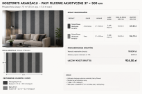 ARCO FeltWall Aranżacja Dekoracyjno Akustyczna 7.5m2 Pionowe Równe Pasy Panele 37x500 cm - 2