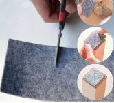 Zestaw 3 taśm filcowych samoprzylepnych z klejem 2, 5, 10 cm × 74 cm – szare, gr. 4 mm, 350 g/m² - 10