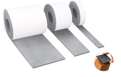 Zestaw 3 taśm filcowych samoprzylepnych z klejem 2, 5, 10 cm × 74 cm – szare, gr. 4 mm, 350 g/m²