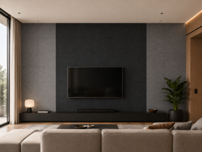 ARCO FeltWall Aranżacja Dekoracyjno Akustyczna 37x37 - Salon Ściana 7,5m2
