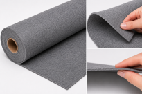 Polski Filc Poliestrowy 3 mm Szary 150x50 cm Filc Techniczny DIY Rękodzieło, na metry - 6