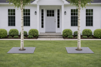 Filcowa mata przeciwchwastowa kwadratowa 80x80 cm 4mm szara, do ściółkowania roslin, drzewek, drzew, szkółkarstwa - 16