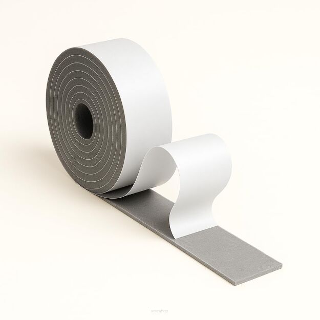 Filcowa taśma ochronna samoprzylepna 4 cm × 1,5 m – szara, gr. 4 mm, 350 g/m²