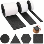 Filcowa taśma ochronna samoprzylepna 15 cm × 74 cm – czarna, gr. 4 mm, 350 g/m² - 4