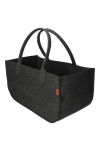 Torba gospodarcza 25×25×50 cm - antracyt, 4 mm - wytrzymała torba filcowa na drewno opałowe, zakupy, pranie, zabawki i piknik, do 30 kg - 3