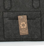 Torba gospodarcza 25×25×50 cm - antracyt, 4 mm - wytrzymała torba filcowa na drewno opałowe, zakupy, pranie, zabawki i piknik, do 30 kg - 7