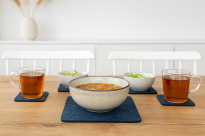 Duży zestaw podkładek uniwersalnych kwadratowych szarych 9 szt. - 5