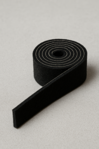 Filcowa taśma ochronna samoprzylepna 5 cm × 74 cm – czarna, gr. 4 mm, 350 g/m²