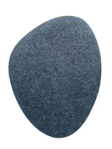 Podkładka filcowa na stół OVAL szara 36x32 cm