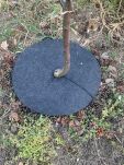 Krążek filcowy podkładka, mata, dysk antychwastowy Φ60 cm szary – do ściółkowania roślin, drzewek, drzew - 16