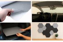 Filc Samoprzylepny Techniczny: 1 szt: 10x150 cm; 4 mm – 350 g/m², Szary, na Metry | Wygłuszający, Ochronny, Termoizolacyjny - 2