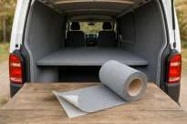 Filc Samoprzylepny Techniczny: 1 szt: 10x150 cm; 4 mm – 350 g/m², Szary, na Metry | Wygłuszający, Ochronny, Termoizolacyjny - 3