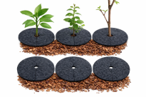 Zestaw krążków przeciwchwastowych 3 szt. ściółkowanie grafit fi 33 cm - 9