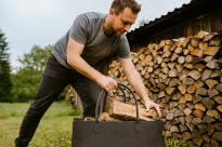 Torba gospodarcza 40×30×50 cm - antracyt, 4 mm - wytrzymała torba filcowa na drewno opałowe, zakupy, pranie, zabawki i piknik, do 30 kg - 19