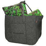 Torba gospodarcza 40×30×50 cm - antracyt, 4 mm - wytrzymała torba filcowa na drewno opałowe, zakupy, pranie, zabawki i piknik, do 30 kg - 6