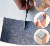 Filcowa taśma ochronna samoprzylepna 2 cm × 1,5 m – szara, gr. 4 mm, 350 g/m² - 6