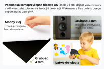 Filc samoprzylepny czarny A5 na nogi krzeseł mebli, zabezpieczania, wygłuszania, wytłumiania, dekoracji, z klejem 14,8×21 cm - 5