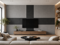 ARCO FeltWall Panel Akustyczny Filcowy Kwadratowy Szary 74 × 74 cm Samoprzylepny - 15