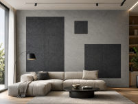 ARCO FeltWall Panel Akustyczny Filcowy Kwadratowy Szary 74 × 74 cm Samoprzylepny - 17